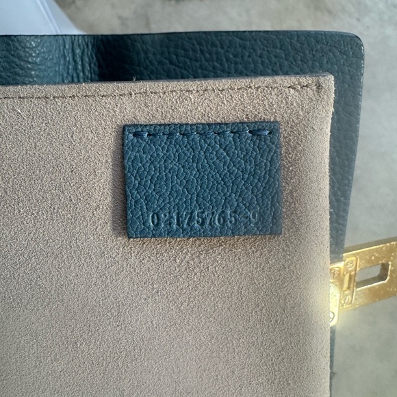 Chloe Drew Medium Cloudy Blue Pebbled Leather Shoulder Crossbody Bag Preloved - Picture 9 of 11